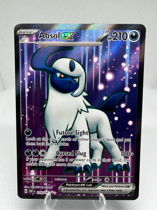 Absol EX 214/197 - Obsidian Flames Pokemon Card Ultra Rare