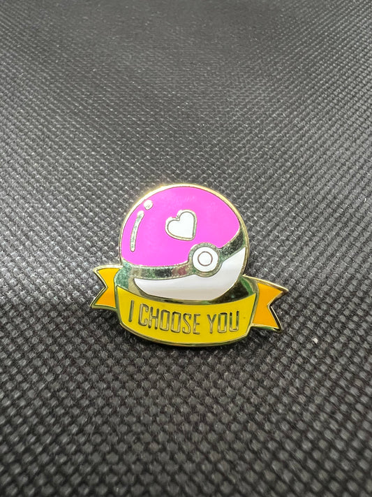 I CHOOES YOU Pikachu Pin